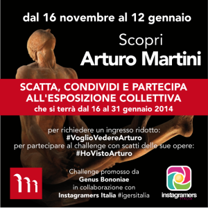 Scopri Arturo Martini. Il nuovo challenge instagram di Genus Bononiae e Instagramers Italia